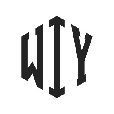 WIY Logo Tasarımı. Altıgen şekilli ilk Harf WIY Monogram Logosu