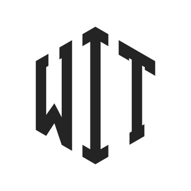 WIT Logo Tasarımı. Altıgen şekil kullanan İlk Harf WIT Monogram Logosu