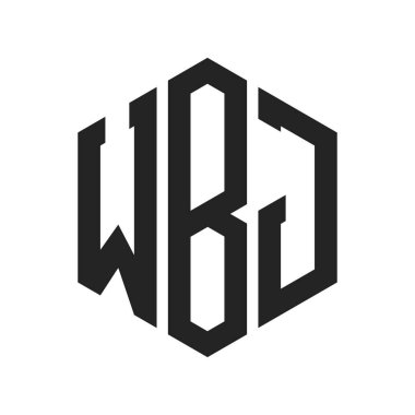 WBJ Logo Tasarımı. Altıgen şekil kullanan ilk Harf WBJ Monogram Logosu