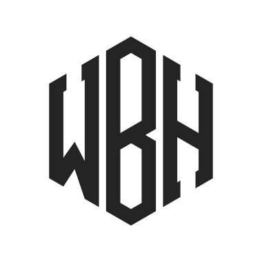 WBH Logo Tasarımı. Altıgen şekilli ilk Harf WBH Monogram Logosu
