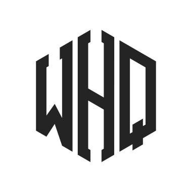 Karargah Logo Tasarımı. Altıgen şekilli ilk Harf whQ Monogram Logosu