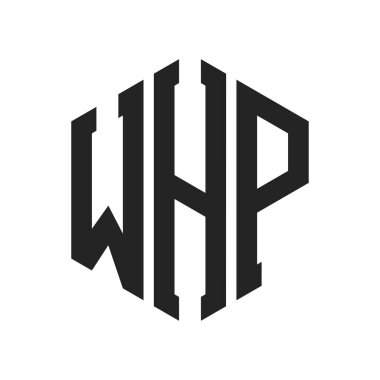 WHP Logo Tasarımı. Altıgen şekilli ilk Harf whP Monogram Logosu