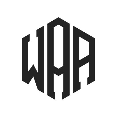 WAA Logo Tasarımı. Altıgen şekilli ilk Harf WAA Monogram Logosu