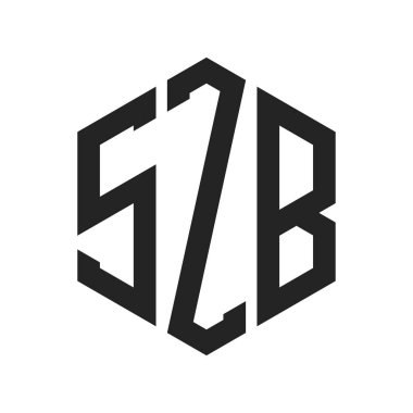 SZB Logo Tasarımı. Altıgen şekil kullanan ilk Harf SZB Monogram Logosu