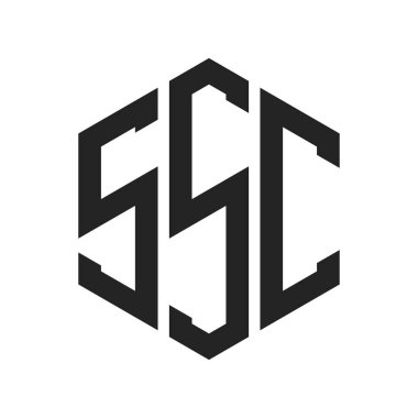 SSC Logo Tasarımı. Altıgen şekil kullanan ilk Harf SSC Monogram Logosu