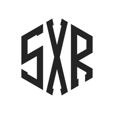SXR Logo Tasarımı. Altıgen şekil kullanan ilk Harf SXR Monogram Logosu