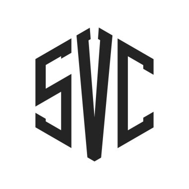 SVC Logo Tasarımı. Altıgen şekil kullanan ilk Harf SVC Monogram Logosu