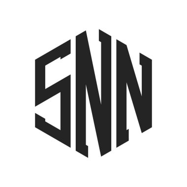 SNN Logo Tasarımı. Altıgen şekil kullanan ilk Harf SNN Monogram Logosu