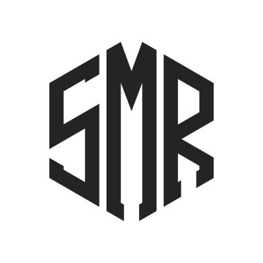 SMR Logo Design. Initial Letter SMR Monogram Logo using Hexagon shape clipart