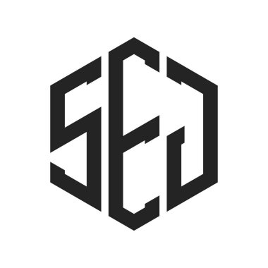 SEJ Logo Tasarımı. Altıgen şekilli ilk Harf SEJ Monogram Logosu