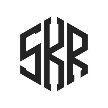 SKR Logo Tasarımı. Altıgen şekil kullanan ilk Harf SKR Monogram Logosu
