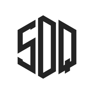 SDQ Logo Tasarımı. Altıgen şekil kullanan ilk Harf SDQ Monogram Logosu