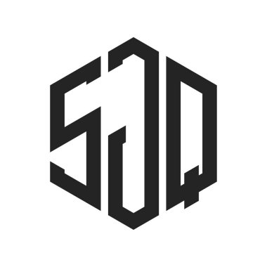 SJQ Logo Tasarımı. Altıgen şekil kullanan ilk Harf SJQ Monogram Logosu