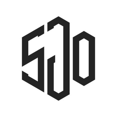 SJO Logo Tasarımı. Altıgen şekil kullanan ilk Harf SJO Monogram Logosu