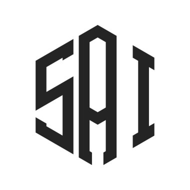 SAI Logo Tasarımı. Altıgen şekilli ilk Harf SAI Monogram Logosu
