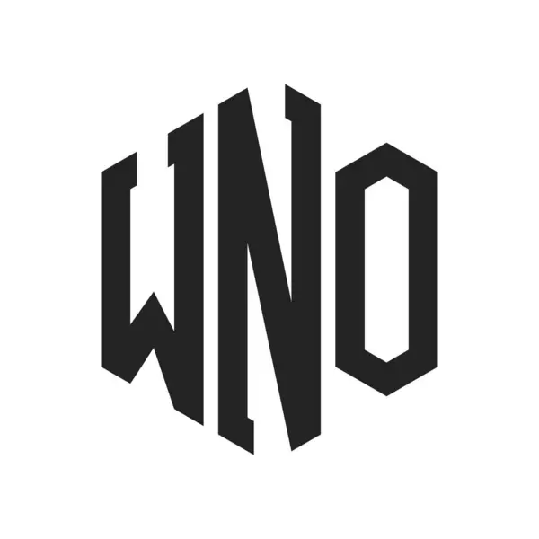 stock vector WNO Logo Design. Initial Letter WNO Monogram Logo using Hexagon shape