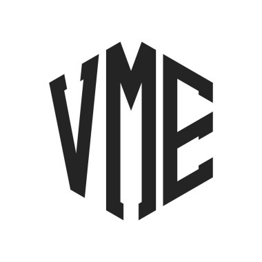 VME Logo Tasarımı. Altıgen şekil kullanan ilk Harf VME Monogram Logosu