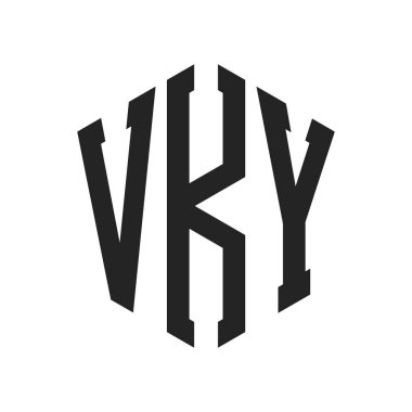 VKY Logo Tasarımı. Altıgen şekilli VKY harfli monogram logosu
