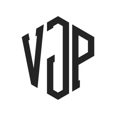 VJP Logo Tasarımı. Altıgen şekil kullanan ilk Harf VJP Monogram Logosu