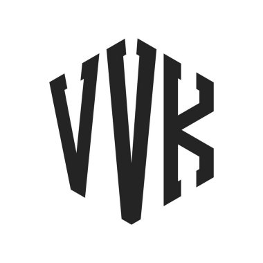 VVK Logo Tasarımı. Altıgen şekil kullanan ilk Harf VVVK Monogram Logosu