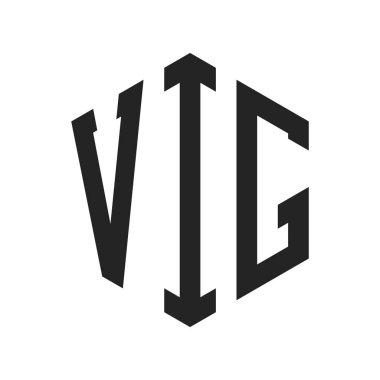 VIG Logo Tasarımı. Altıgen şekil kullanan ilk harfli VIG Monogram logosu