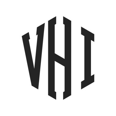 VHI Logo Tasarımı. Altıgen şekil kullanan ilk Harf VHI Monogram Logosu