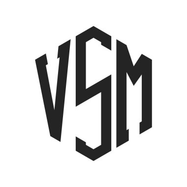 VSM Logo Tasarımı. Altıgen şekil kullanan ilk Harf VSM Monogram Logosu