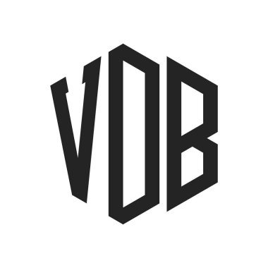 VDB Logo Tasarımı. Altıgen şekil kullanan ilk Harf VDB Monogram Logosu