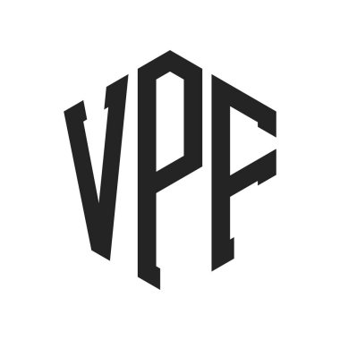 VPF Logo Tasarımı. Altıgen şekil kullanan ilk Harf VPF Monogram Logosu