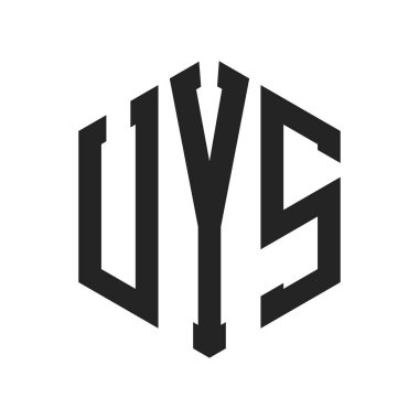 UYS Logo Tasarımı. Altıgen şekilli Harf UYS Monogram Logosu