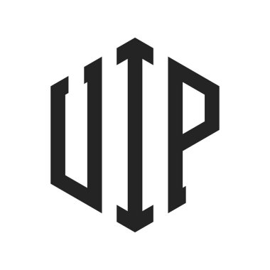 UIP Logo Tasarımı. Altıgen şekilli ilk Harf UIP Monogram Logosu