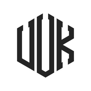 UUK Logo Tasarımı. Altıgen şekilli ilk Harf UUK Monogram Logosu