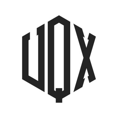 UQX Logo Tasarımı. Altıgen şekil kullanan ilk Harf UQX Monogram Logosu
