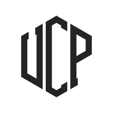 UCP Logo Tasarımı. Altıgen şekilli ilk Harf UCP Monogram Logosu