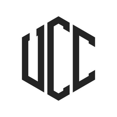 UCC Logo Tasarımı. Altıgen şekilli ilk Harf UCC Monogram Logosu