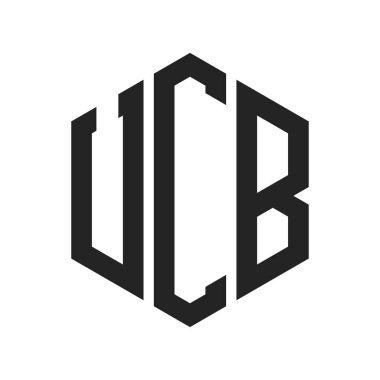 UCB Logo Tasarımı. Altıgen şekilli ilk Harf UCB Monogram Logosu