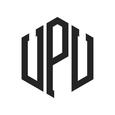 UPU Logo Tasarımı. Altıgen şekil kullanan ilk Harf UPU Monogram Logosu