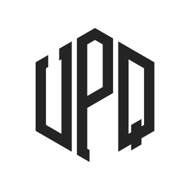 UPQ Logo Tasarımı. Altıgen şekil kullanan ilk Harf UPQ Monogram Logosu
