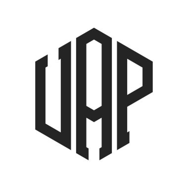 UAP Logo Tasarımı. Altıgen şekilli ilk Harf UAP Monogram Logosu