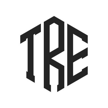 TRE Logo Tasarımı. Altıgen şekil kullanan ilk Harf TRE Monogram Logosu