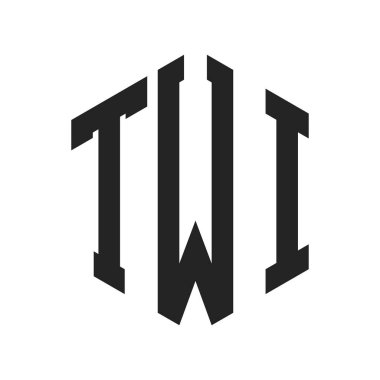 TWI Logo Tasarımı. Altıgen şekilli ilk Harf TWI Monogram Logosu