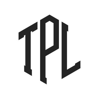 TPL Logo Design. Initial Letter TPL Monogram Logo using Hexagon shape clipart