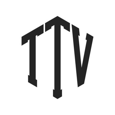 TTV Logo Tasarımı. Altıgen şekil kullanan İlk Harf TTV Monogram Logosu