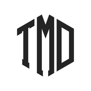 TMD Logo Design. Initial Letter TMD Monogram Logo using Hexagon shape clipart
