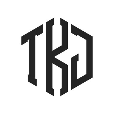 TKJ Logo Tasarımı. Altıgen şekil kullanan ilk Harf TKJ Monogram Logosu