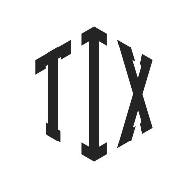 TIX Logo Tasarımı. Altıgen şekil kullanan ilk Harf TIX Monogram Logosu