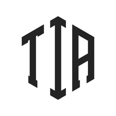 TIA logo tasarımı. Altıgen şekil kullanan ilk Harf TIA Monogram Logosu
