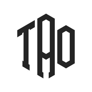 TAO Logo Tasarımı. Altıgen şekil kullanan İlk Harf TAO Monogram Logosu