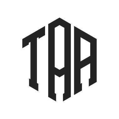 TAA Logo Tasarımı. Altıgen şekilli Baş Harf TAA Monogram Logosu