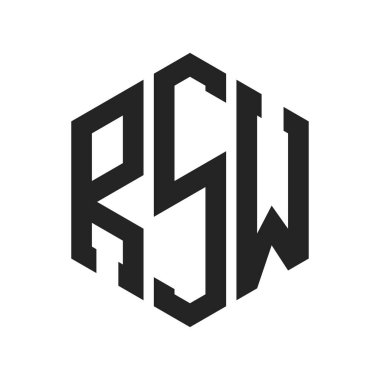 RSW Logo Tasarımı. Altıgen şekil kullanan ilk Harf RSW Monogram Logosu